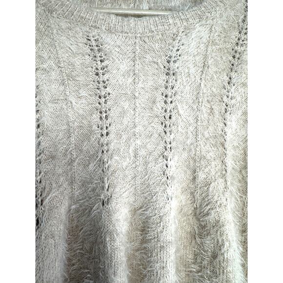 Lost + Wander Blush Pink Fuzzy Knit Sweater XS/S Soft Cozy Pullover - Picture 2 of 7